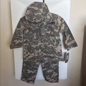 Kids Army Camouflage Costume Set
